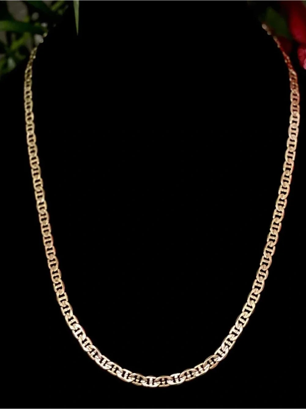 14k Gold Plated Chain Necklace Tarnish Free - Jewelry